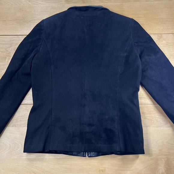 Vintage Overland Women's Black Suede Leather Jacket‎ Sz 6 Western Cocktail Fancy - Picture 12 of 13